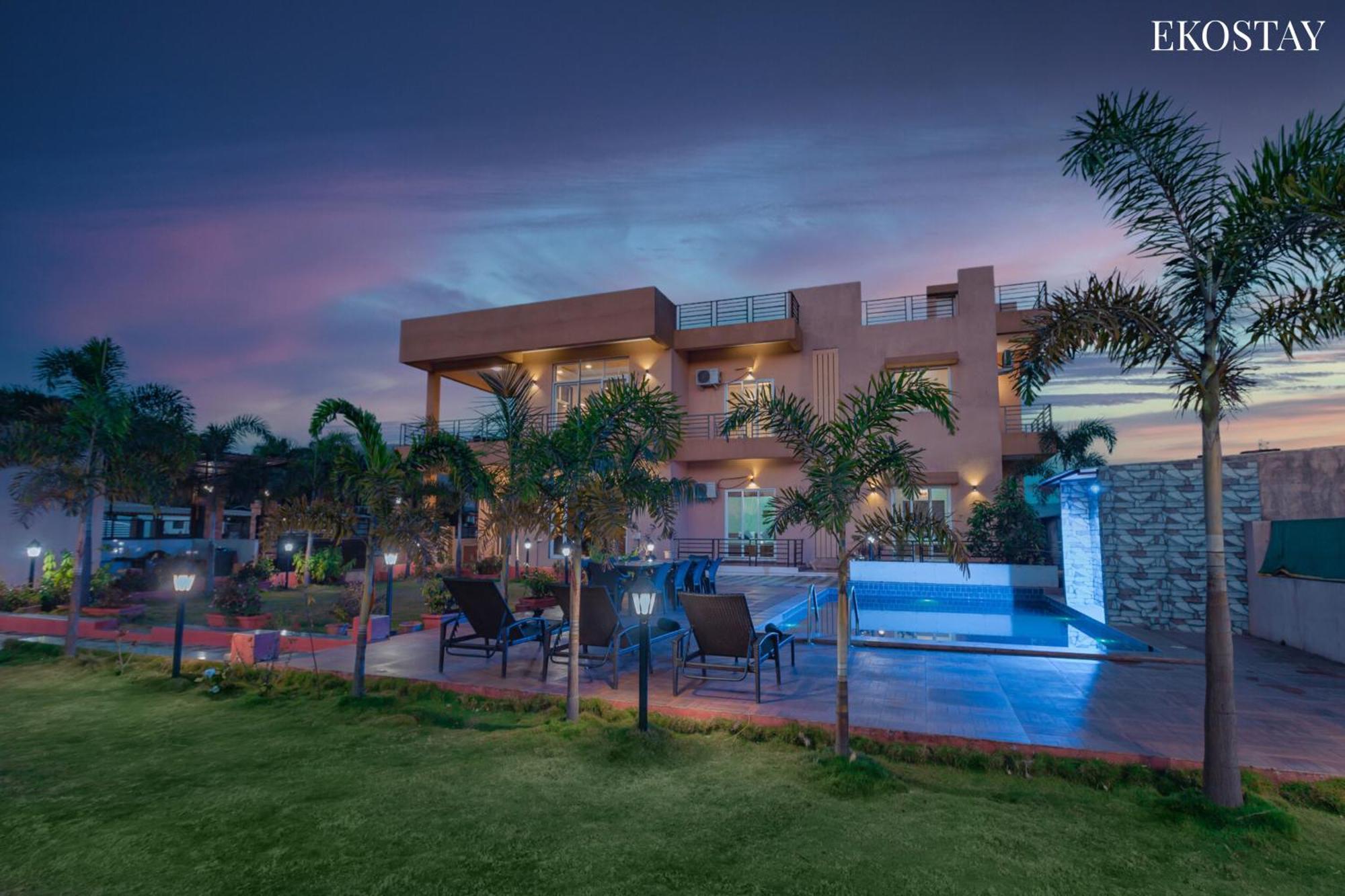 Eko Stay - Octagon Farms Villa Lonavala Luaran gambar